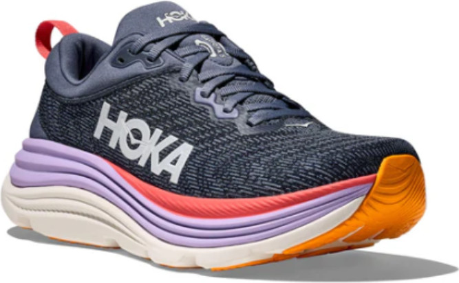 HOKA Gaviota Wide 5 - נעלי ספורט נשים הוקה גביוטה 5 רחבות בצבע עוגן/אשכולית