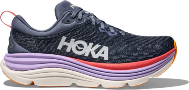 HOKA Gaviota Wide 5 - נעלי ספורט נשים הוקה גביוטה 5 רחבות בצבע עוגן/אשכולית