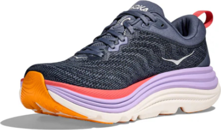 HOKA Gaviota Wide 5 - נעלי ספורט נשים הוקה גביוטה 5 רחבות בצבע עוגן/אשכולית