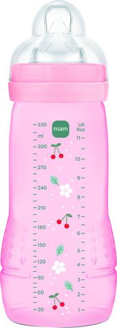 בקבוק תינוק 330 מ"ל דובדבן ורוד