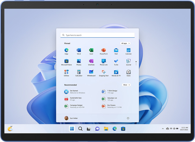 טאבלט Microsoft Surface Pro 9 מסך 13 אינצ' מעבד Core i5-1245U דיסק 256GB SSD זיכרון 16GB מערכת הפעלה Windows 11 Pro - עודפים