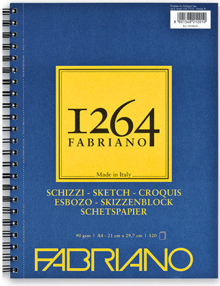FABRIANO נייר רישום לציירים 120 דף גודל A4 משקל 90 גרם