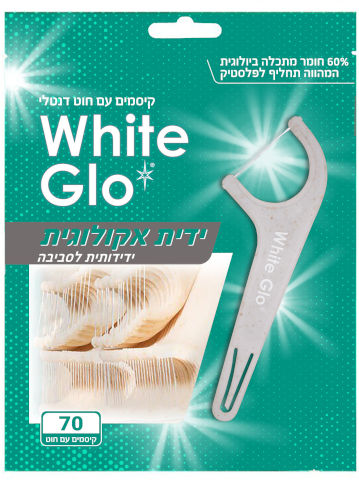 קיסמי שיניים עם חוט דנטלי - ידית אקולוגית