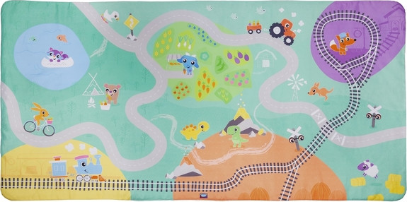 פלייגרו -Playgro משטח פעילות 158 ס"מ דו צדדי עיר וכפר