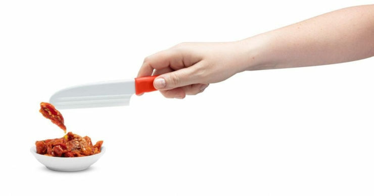 סכין נון סטיק אדומה לגבינה KNIBBLE LITE