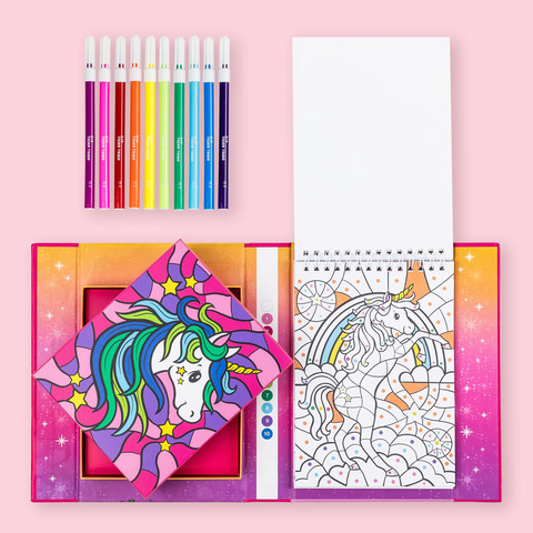 צביעה לפי מספרים חד קרן