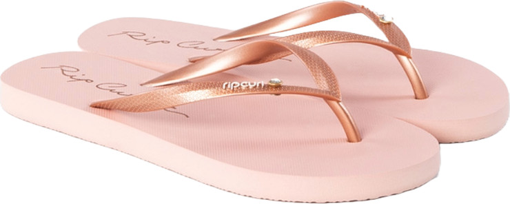 SCRIPT WAVE BLOOM OPEN TOE rose gold כפכפי