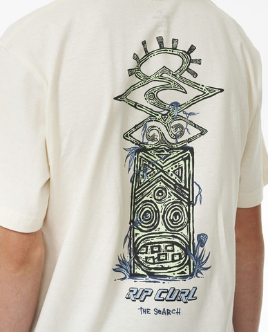 SHRED ROCK TEMPLE TEE - BOY bone חולצת טי קצר לילדים