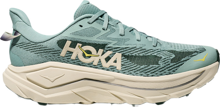 Hoka Challenger Wide 8 - נעלי ספורט גברים הוקה צ'אלנג'ר 8 רחבות בצבע ירוק ג'ייד/כמהין