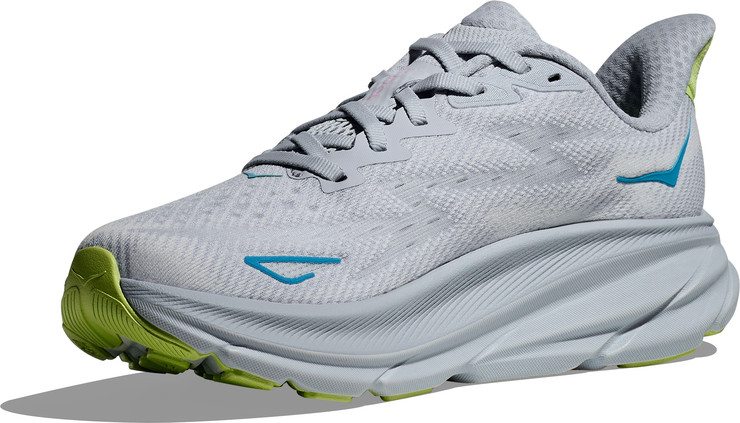 Hoka Clifton 9 Wide - נעלי ספורט נשים הוקה קליפטון 9 רחבות בצבע שחף/כחול קרח