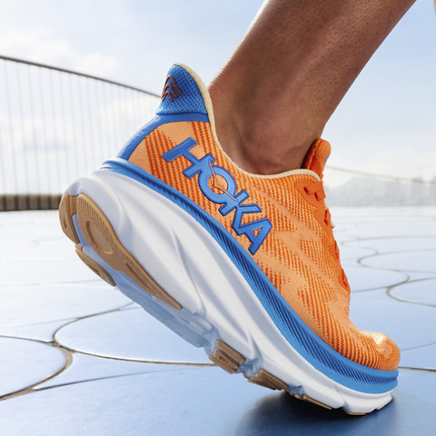 Hoka Clifton 9 Wide - נעלי ספורט נשים הוקה קליפטון 9 רחבות בצבע שחף/כחול קרח