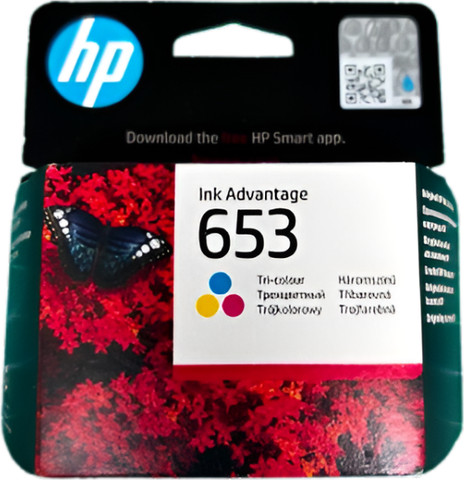 ראש דיו מקורי צבעוני HP 653