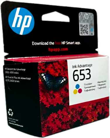 ראש דיו מקורי צבעוני HP 653