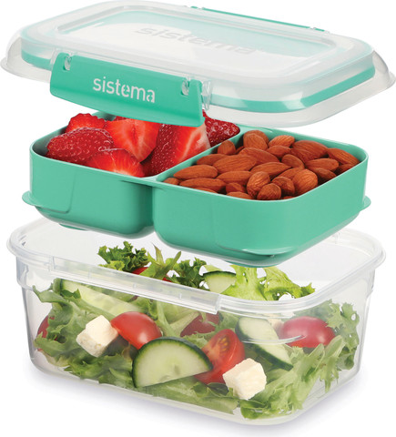 קופסת אוכל לאנצ' סטאק 1 ליטר טו גו - Sistema