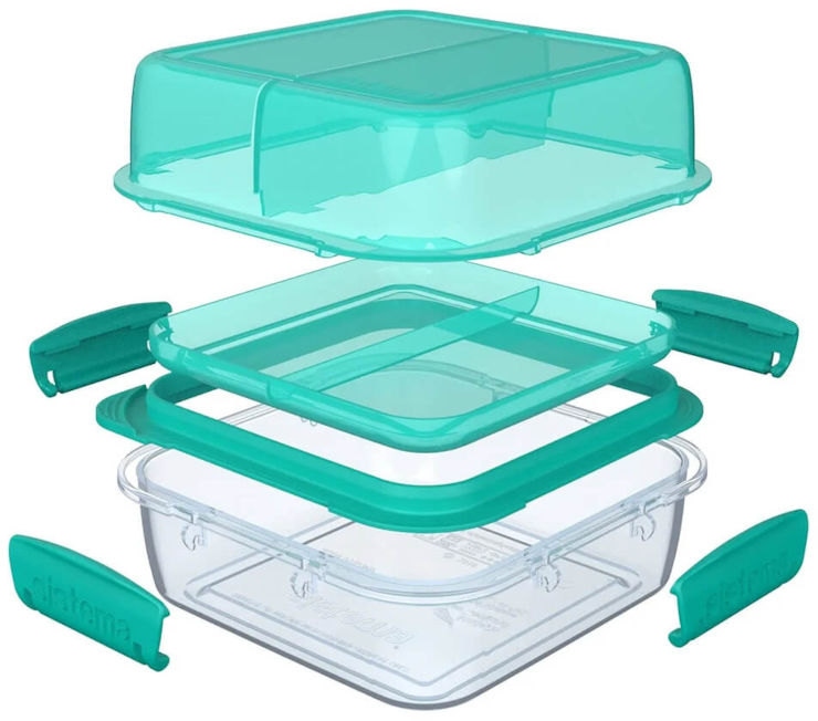 קופסת אוכל מרובעת 1.24 ליטר LUNCHSTACK TO GO