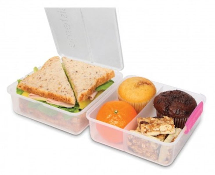 קופסת אוכל שקופה טורקיז 1.4 ליטר Lunch Cube TO GO