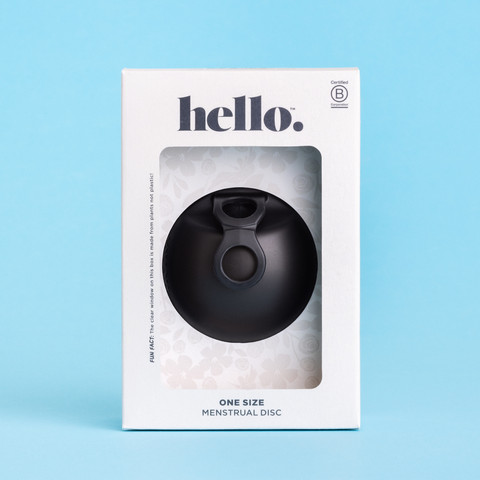 הלו דיסק - גביעונית דיסק החדשה לווסת | שחור HELLO DISC