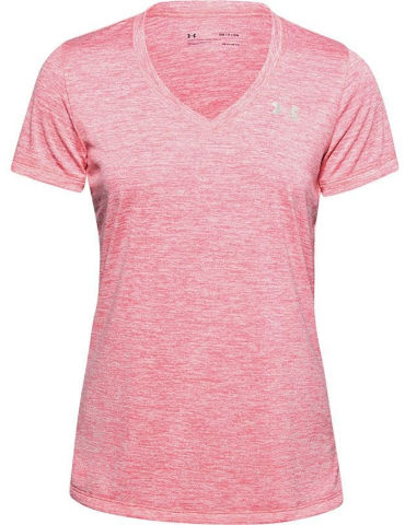 טי שירט Under Armour לנשים דגם Tech V-Neck Twist Tee