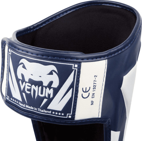 מגני רגליים Venum Elite Standup Shin guards - White/Navy Blue - l