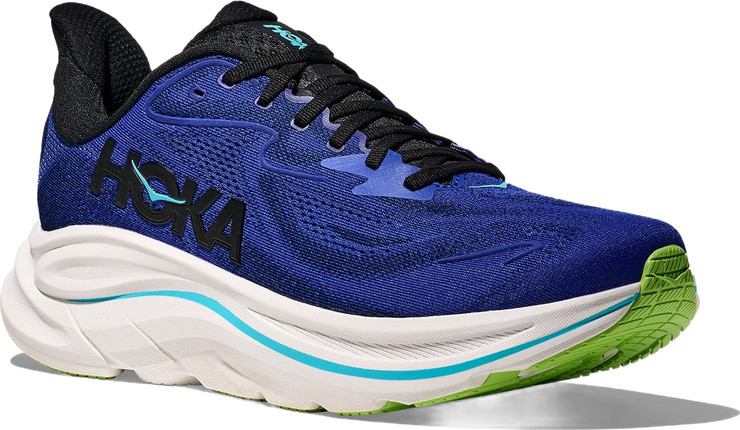 HOKA CLIFTON WIDE 10 - נעלי ספורט גברים הוקה קליפטון 10 רחבות בצבע כחול שמיים/כחול חצות