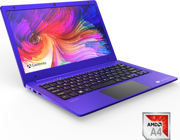 מחשב נייד "11.6 Gateway דגם GWTN116-1PR, מעבד AMD A4-9120E,  מערכת הפעלה Windows 10 - מוחדש