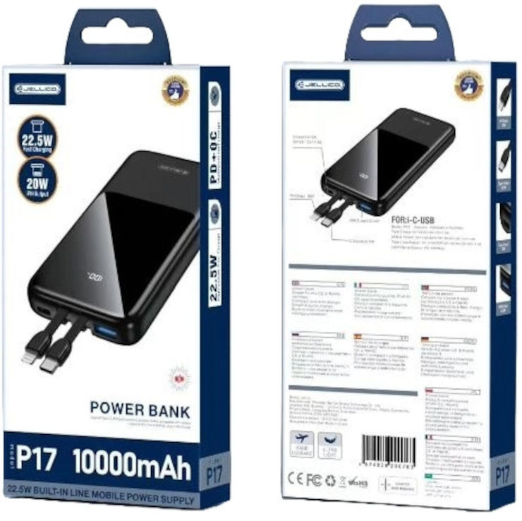Power Bank 10000mAh PD JELICO P17