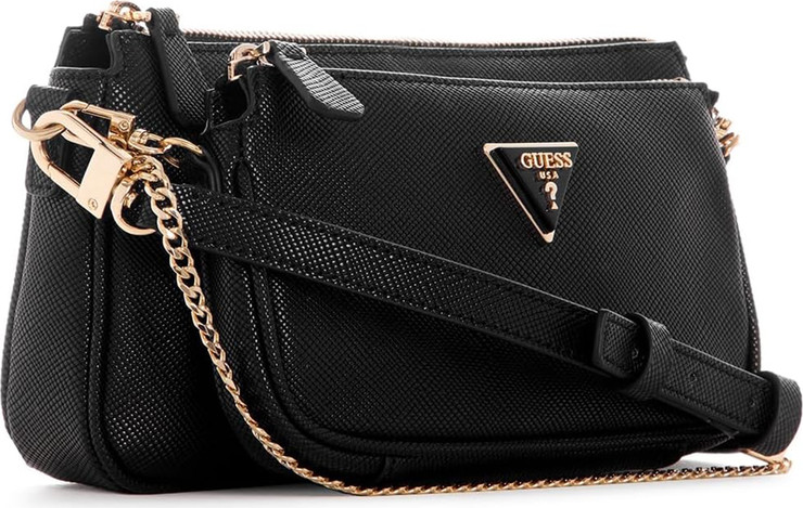 פאוצ' דמוי עור מבית GUESS קולקציית NOELLE דגם ZG787971-BLA