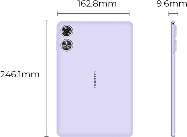 טאבלט לילדים Oukitel OT6 בצבע סגול +כיסוי ורוד