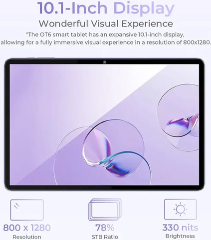 טאבלט לילדים Oukitel OT6 בצבע סגול +כיסוי ורוד