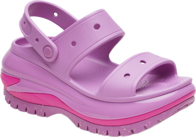 Crocs Classic Mega Crush Sandal - סנדל פלטפורמה קרוקס לנשים בצבע ורוד