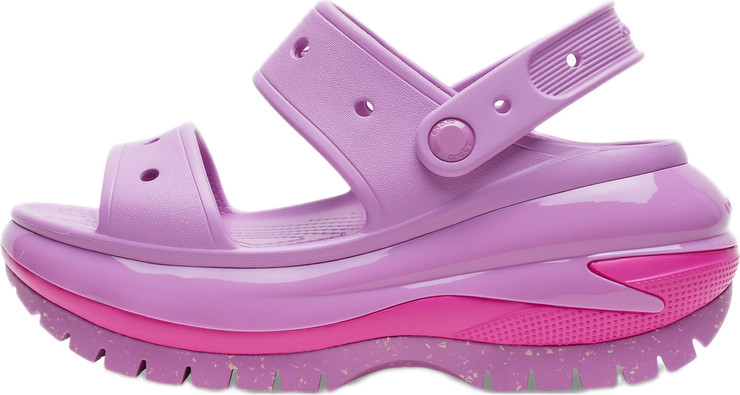 Crocs Classic Mega Crush Sandal - סנדל פלטפורמה קרוקס לנשים בצבע ורוד