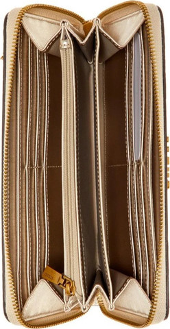 ארנק דמוי עור לאישה מבית Guess קולקציית GIULLY דגם HQA874846-BEI