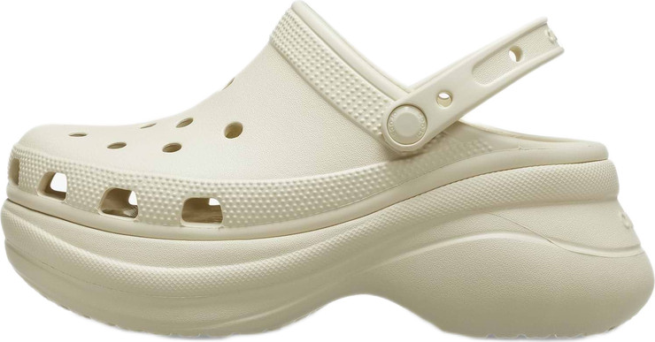 Crocs Classic Mega Crush Sandal - סנדל פלטפורמה קרוקס לנשים בצבע עצם