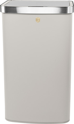 פח חכם מעוצב 60 ליטר Berlinger Haus BH9793 - צבע קרם סהרה
