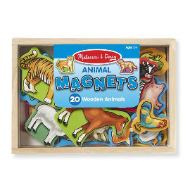 melissa and doug חיות מגנטיות מעץ