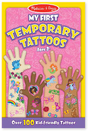 melissa and doug חוברת קעקועים זמניים לבנות