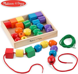 melissa and doug סט חרוזי השחלה לפעוטות - Melissa and Doug