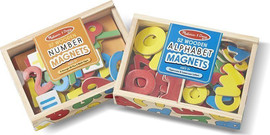 melissa and doug סט מגנטי ללימוד מספרים ואותיות באנגלית - Melissa and Doug
