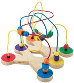 melissa and doug מבוך חרוזים גדול 3 מסלולים ו 18 חרוזים