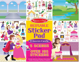 melissa and doug חוברת מדבקות ארמון נסיכות