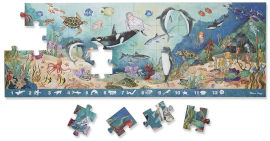 melissa and doug פאזל רצפה ענק 48 חלקים - במצולות הים