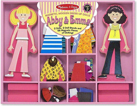 melissa and doug משחק הלבשה מגנטי Melissa and Doug - Abby & Emma