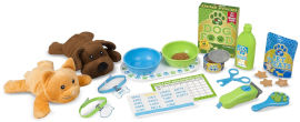 melissa and doug ערכה לטיפול וטיפוח חיות מחמד 2 בובות + 22 אביזרים