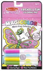melissa and doug חוברת יצירה 4 טושי קסם 18 עמודים - חברים וכיף