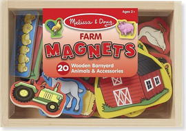 melissa and doug סט חיות חווה מגנטים - Melissa and Doug