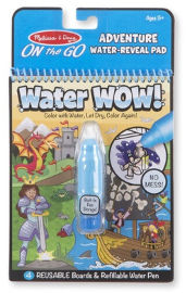 melissa and doug חוברת צביעה רב פעמית טוש מים 4 דפים - הרפתקאות