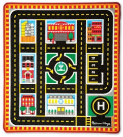 melissa and doug שטיח רכבי הצלה לילדים