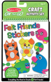 melissa and doug חוברת יצירה מדבקות לבד - חיות