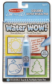 melissa and doug חוברת צביעה רב פעמית טוש מים 4 דפים - צבעים וצורות