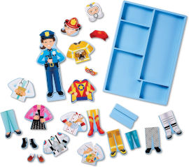 melissa and doug סט הלבשה מגנטים מעץ 24 חלקים - יוליה